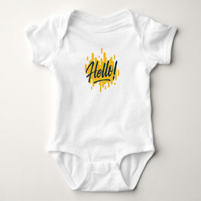 Hello Baby Bodysuit (Front)