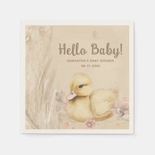 Hello Baby! boho baby shower Napkins