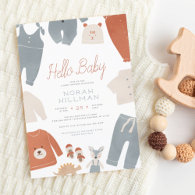 Hello Baby | Boho Clothes Boy Baby Shower Budget