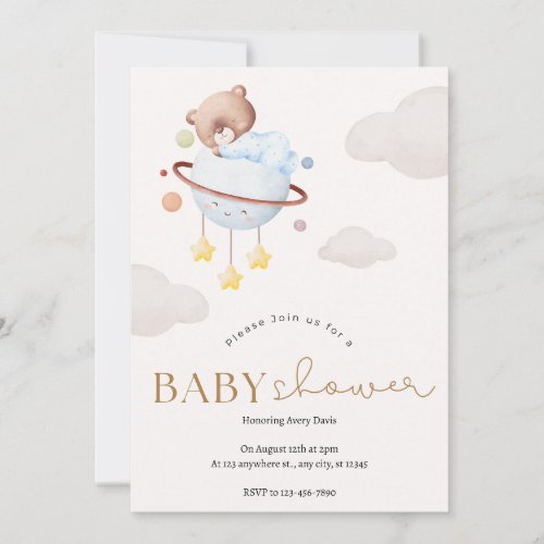 Hello Baby  Boho Clothes Girl Budget Baby Shower Invitation