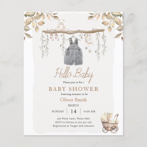 Hello Baby Boy Clothes Boho Bohemian Baby Shower