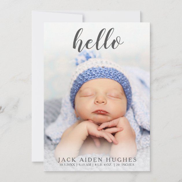 birth announcement cards