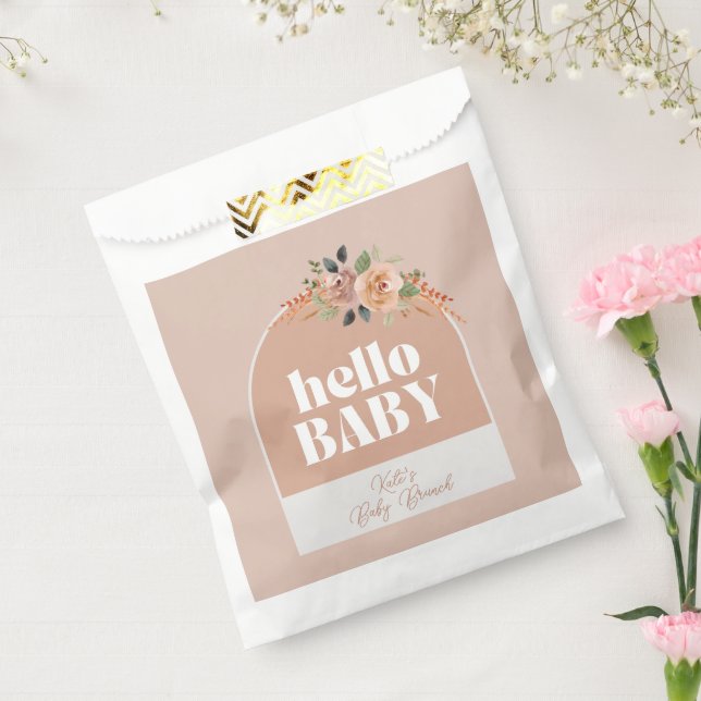Hello Baby customised shower  Favor Bag (Sealed)