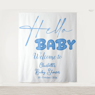 Hello Baby Elegant Baby Shower Backdrop