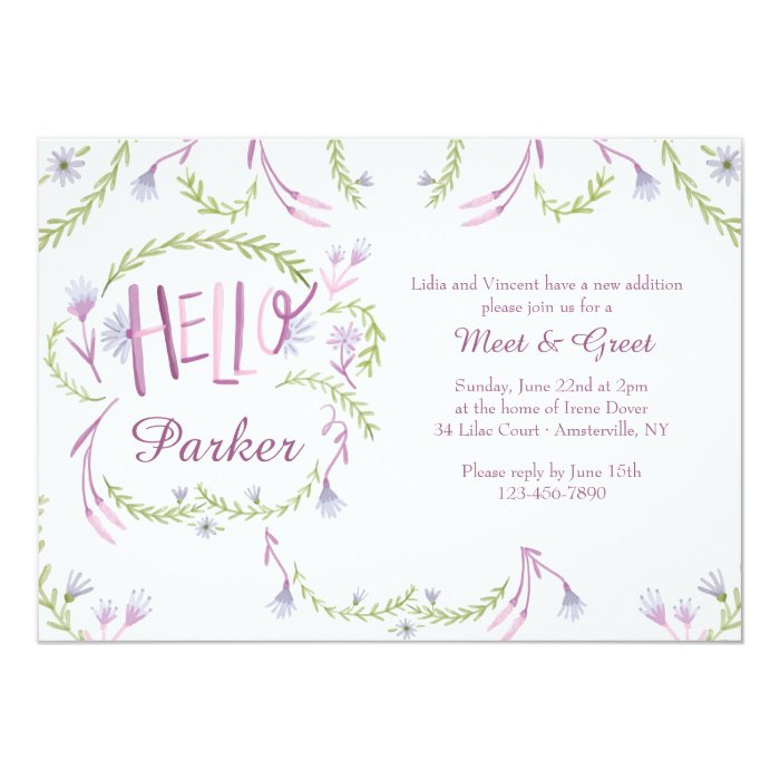 hello baby meet and greet invitation zazzle meet and greet invitations templates