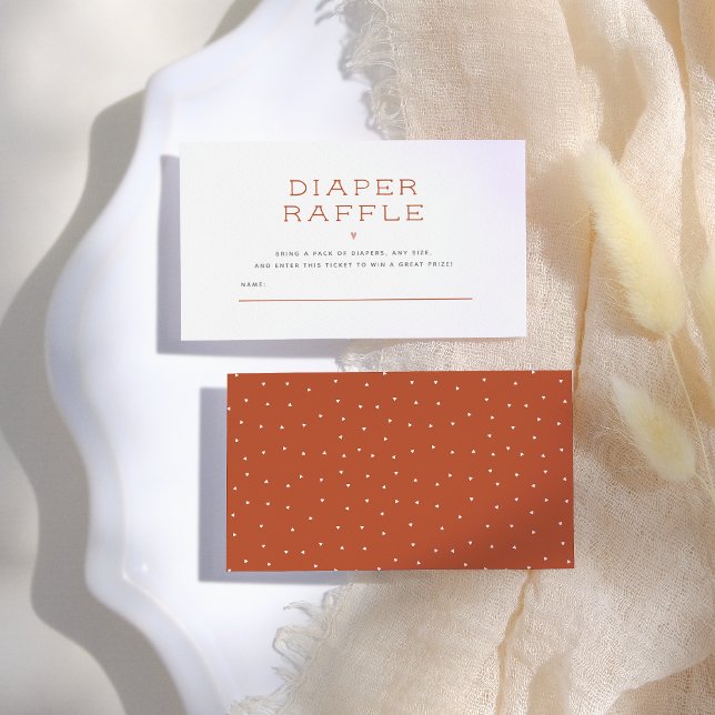 Hello Baby | Minimalist Scandi Diaper Raffle Enclosure Card (Creator Uploaded)
