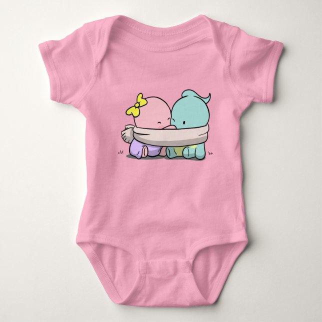 Hello Baby Pou Baby Bodysuit (Front)