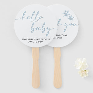Hello Baby Shower Hand Fan