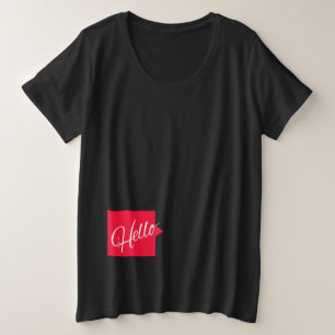 Hello baby speech quote maternity t-shirt