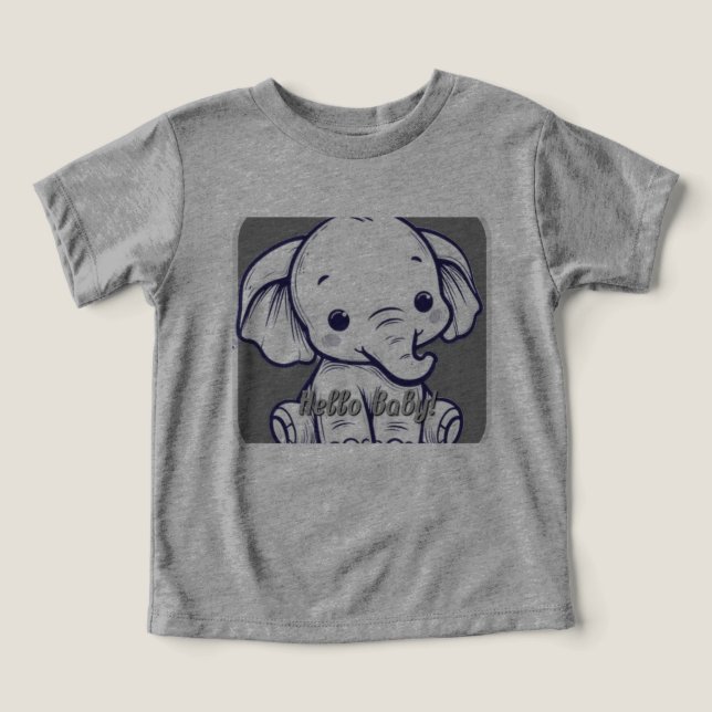 hello baby toddler t-shirt (Design Front)