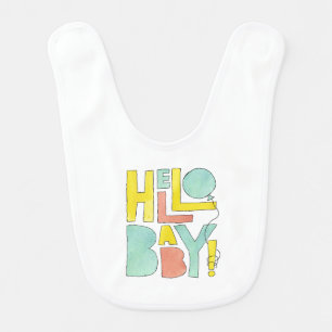 Hello Baby Welcome to Newborn New Baby Birth Bib