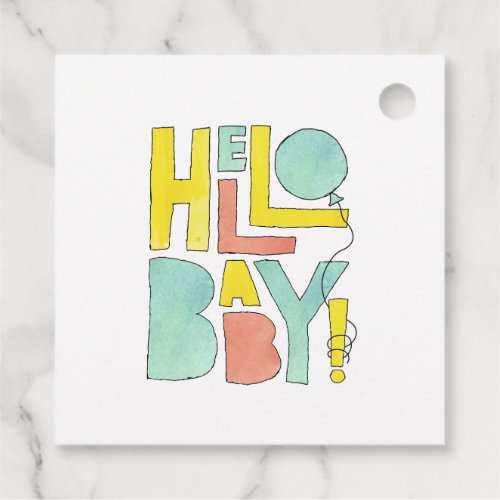 Hello Baby Welcome to Newborn New Baby Birth Favor Tags