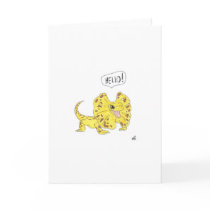 Hello - Bearded Dragon Card