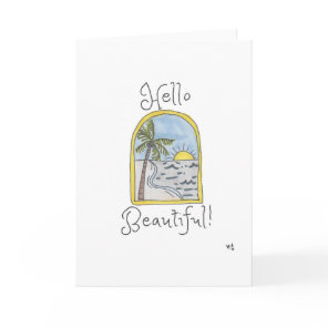 Hello Beautiful Card
