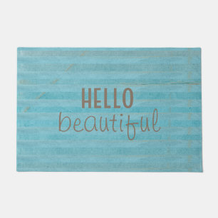 Hello Beautiful Chic And Trendy Boho Design Doormat