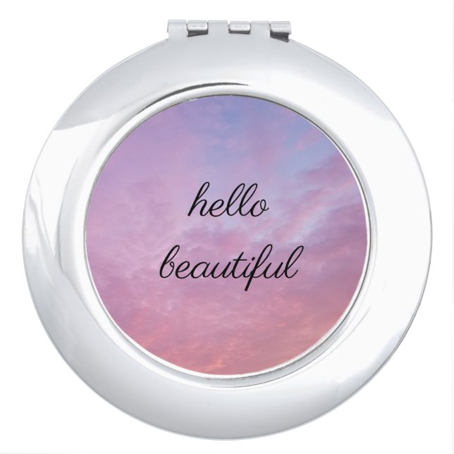 Hello Beautiful Compact Mirror (Front)