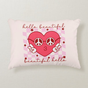 Hello Beautiful Cute & Heartfelt Accent Pillow