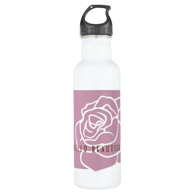 Hello Beautiful - Elegant Modern Pink Rose Floral