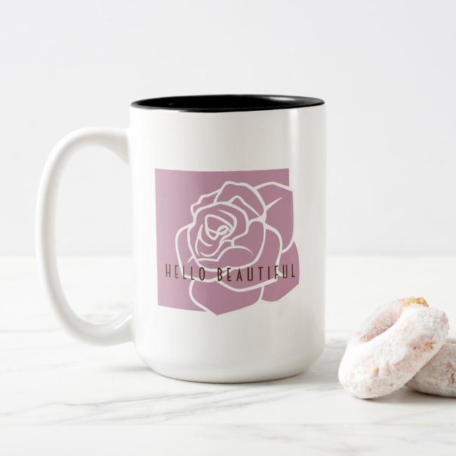 Hello Beautiful - Elegant Modern Pink Rose