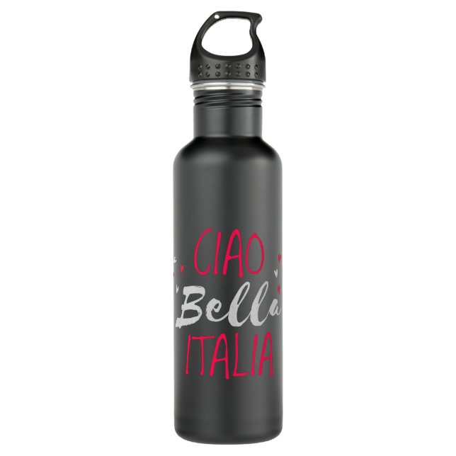 Hello beautiful Italy Stainless Steel Water Bottle (Front)