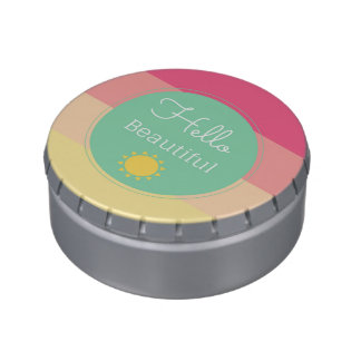 Hello Beautiful Jelly Belly Giant Snip Snap Tin