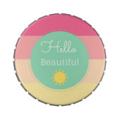 Hello Beautiful Jelly Belly Giant Snip Snap Tin (Top)