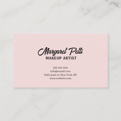 Hello Beautiful Minimalist Handwriting Calligraphy Business Card