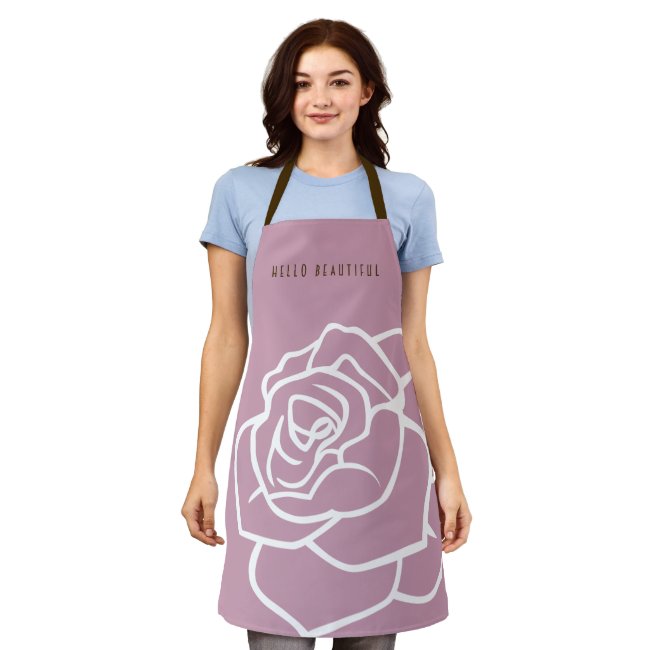 Hello Beautiful - Modern Chic Pink Rose
