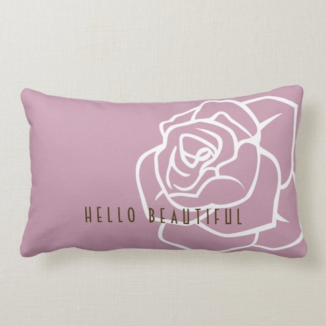 Hello Beautiful - Modern Pink Rose Flower