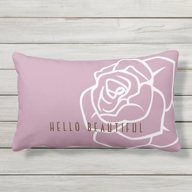 Hello Beautiful - Modern Pink Rose Outdoor
