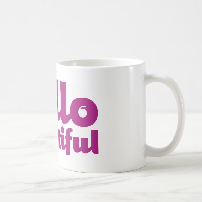Hello Beautiful Mug (Right)