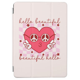Hello Beautiful Pink Heart iPad Air Cover