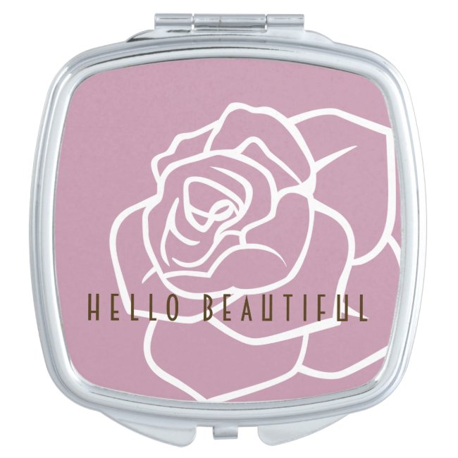 Hello Beautiful - Pink Rose Modern Chic Floral