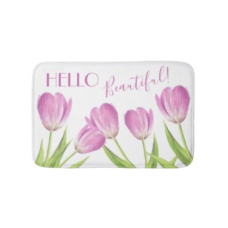 Hello beautiful Pretty pink Tulips Elegant Floral