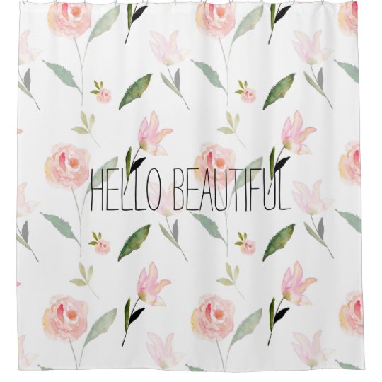 Floral Shower Curtain Floral Shower Curtain