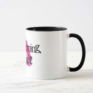Hello Beautiful with Pink Lipstick Mug