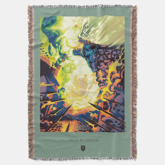 Hello, Big Brother Throw Blanket (Front Vertical)