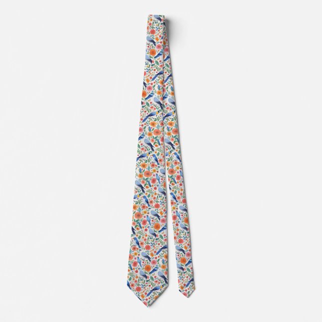 Hello Birdie Neck Tie (Front)