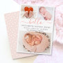 Hello Birth Announcement Cards Photo Collage Card