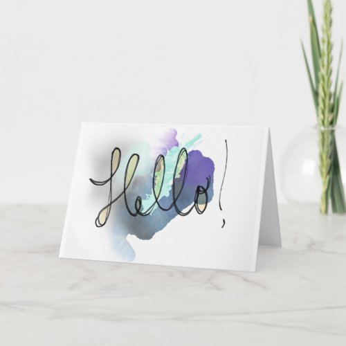 Hello _ Blank Greeting Card