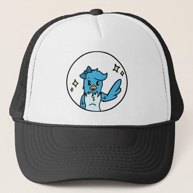 Hello Bluebird Trucker Hat (Front)
