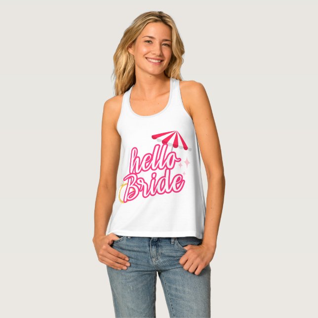 Hello Bride Future Mrs. Tank Top (Front Full)