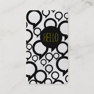 Hello / Bubble chat Business Card