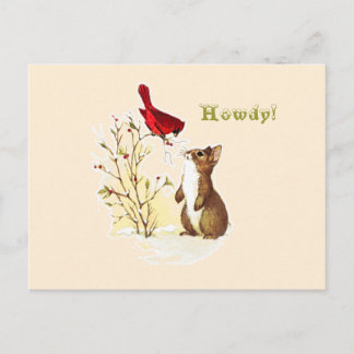 Hello Bunny Postcard