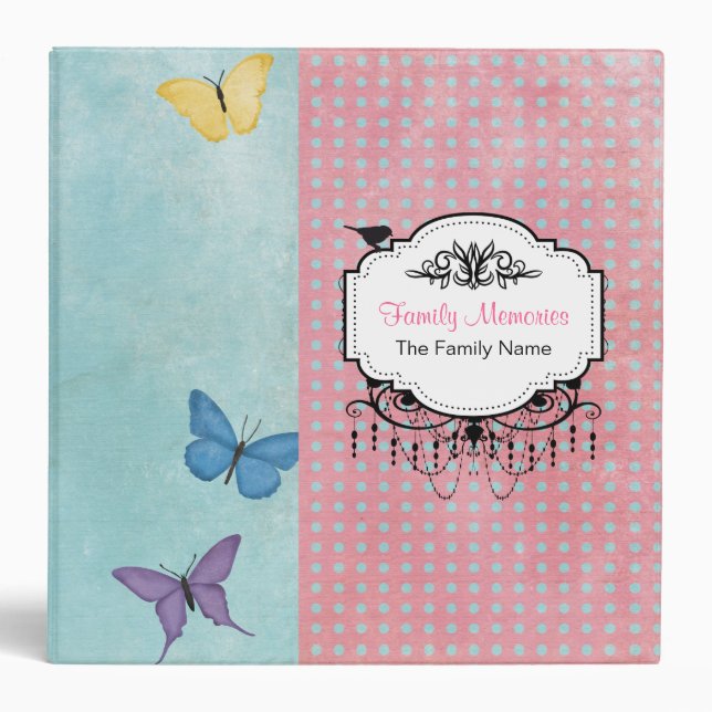 Hello Butterflies ~ Binder Album 2" (Front)