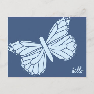 Hello Butterfly Customizable Post Card