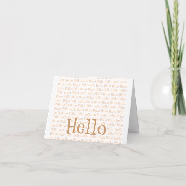 Hello Card (Front)