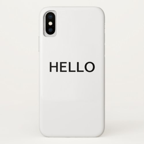 Hello cellphone cover