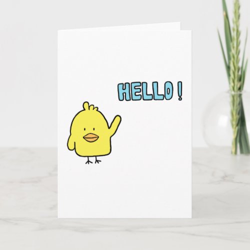 Hello Chickie Card