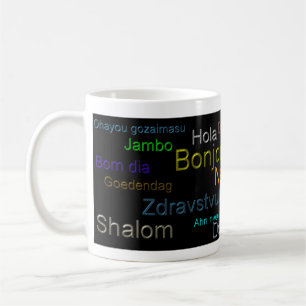 Hello - Coffee Cup, Beverage, Language Mug
